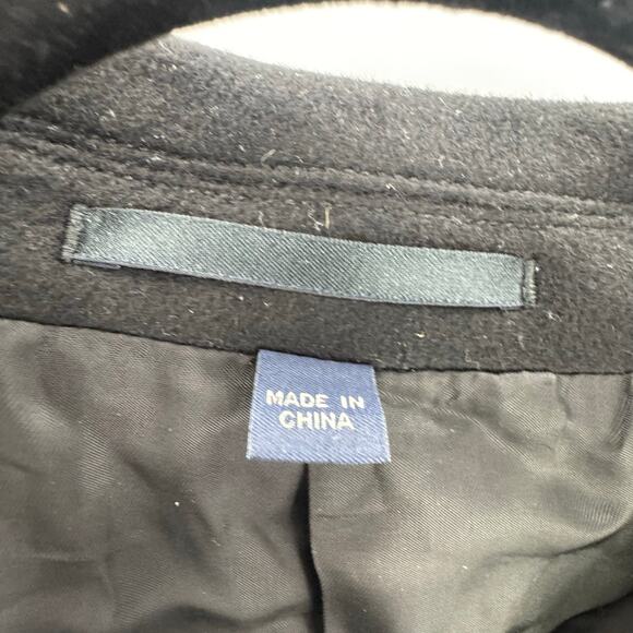 J.Crew Men's Black Rivington Topcoat In Italian Wool Blend Size 44R NWT - Picture 8 of 13